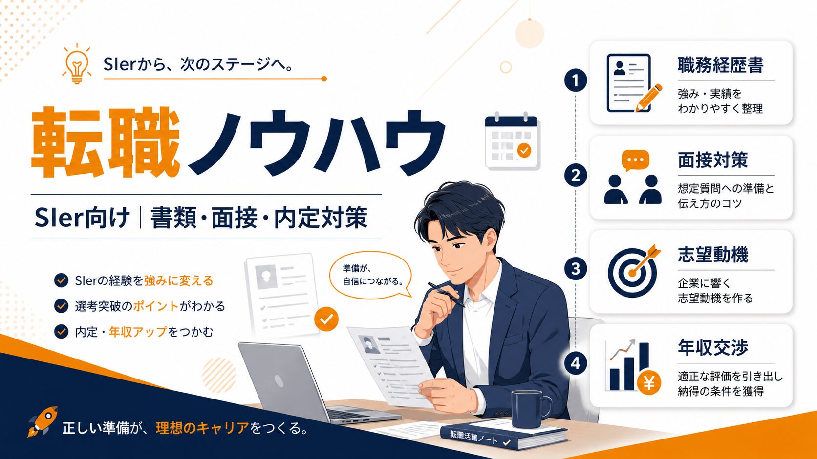 SIer転職ノウハウ｜書類・面接・内定対策